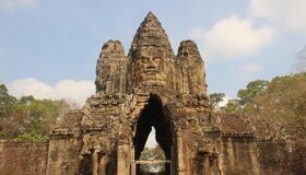 Angkor Thom Temples with Faces Statues, Siem Reap